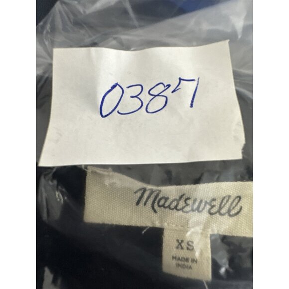 Madewell Women's XS Boxy Wide Sleeve Exposed Stitch Tee Blue NWT - Picture 13 of 13